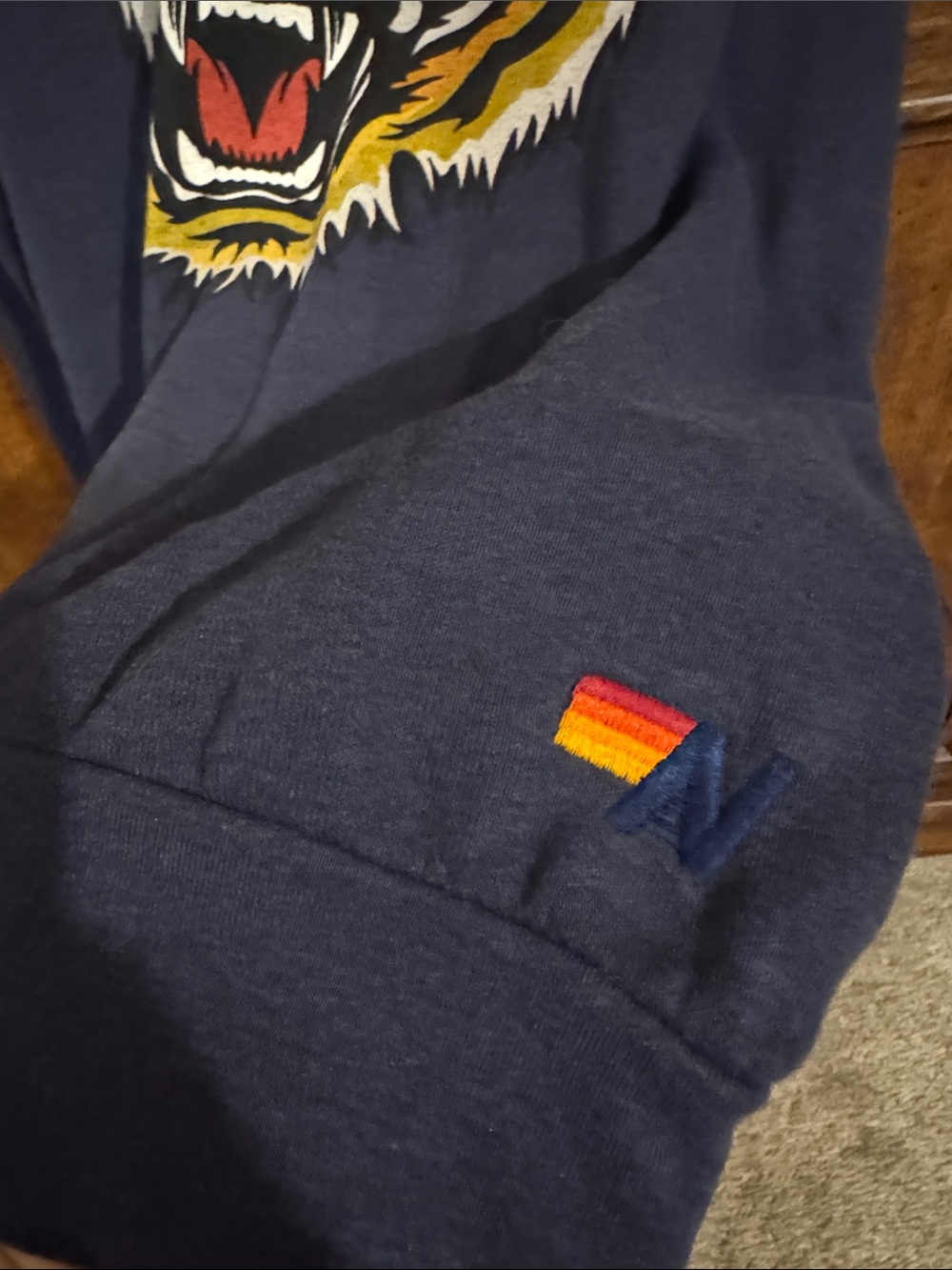 Aviator Nation Blue Tiger Sweatshirt XL - Picture 3 of 6